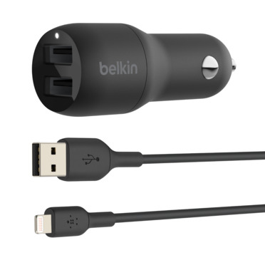 Belkin BOOST CHARGE, Auto, Cigar lighter, Dual USB-A Car Charger 24W