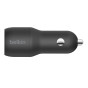 Belkin BOOST CHARGE, Auto, Cigar lighter, Dual USB-A Car Charger 24W
