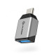 Alogic ULCAMN-SGR Ultra Mini USB 3.1 (Gen 1) USB-C to USB-A Adapter - Space Grey