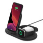 Belkin WIZ001MYBK mobile device charger, Wireless charging, Black