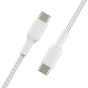 Belkin CAB004BT1MWH USB cable 1 m USB C Fast Charging Syncing USB-C - White