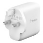 Belkin WCH003MYWH mobile device charger Dual USB-C PD GaN Wall Charger, 68W