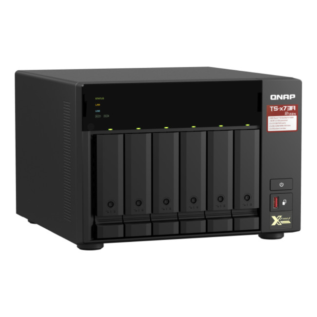 QNAP TS-673A-8G AMD Ryzen V1500B 8GB 6 Bay NAS Tower Servers