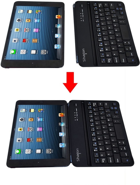 Sharon Ultrathin SI54141 iPad mini 3 Keyboard Cover Smart Cover QWERTY Layout