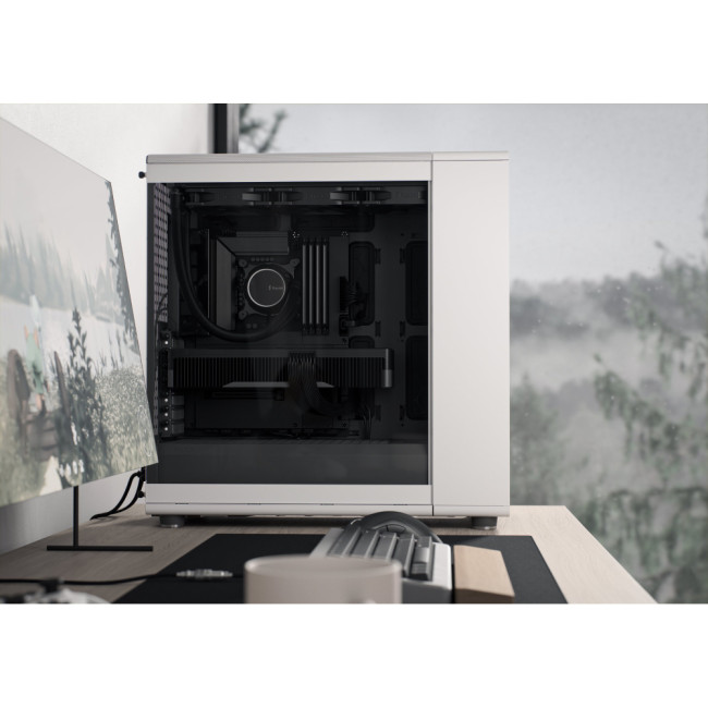 Fractal Design North XL Full Tower Tempered Glass PC Case Chalk White Clear Tint