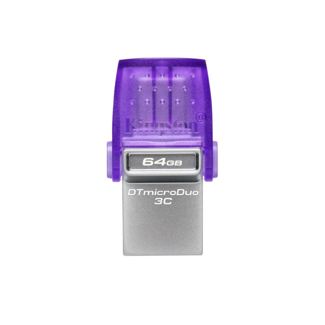 USB Stick Kingston Technology DataTraveler microDuo USB Flash Drive 64GB USB Type-A / USB Type-C 3.2 - Purple