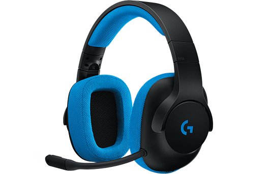 Logitech G G233 Wired Gaming Headset Detachable Boom Mic and Swappable Cables