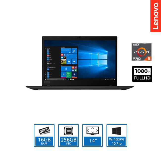 Lenovo ThinkPad T14s Gen 1 AMD Ryzen 5 PRO 4650U 16GB RAM 256GB SSD 14 inch Full HD Windows 10 Pro Laptop + Backpack