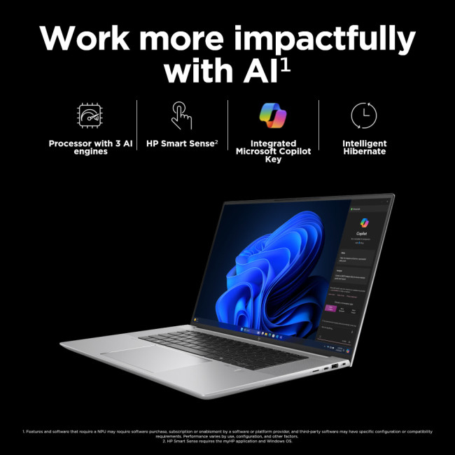 HP ZBook Studio G11 Intel Core Ultra 7 155H 32GB RAM 1TB SSD RTX 2000 Ada 16" WQUXGA IPS 120 Hz Windows 11 Pro Gaming Laptop