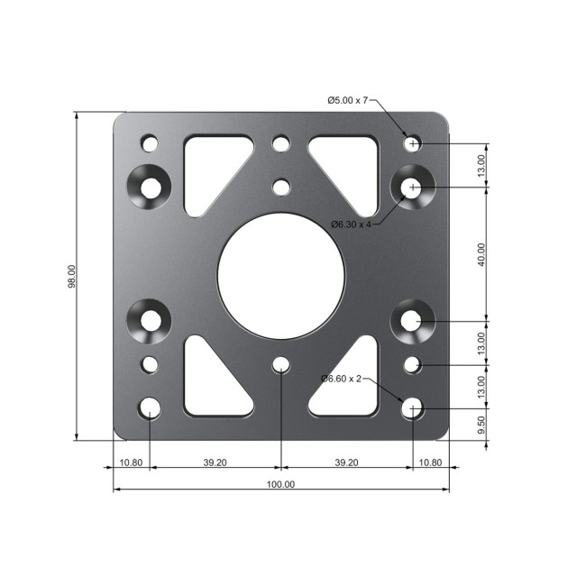 MOZA Racing RS049 Wheel Base Adapter Plate for all Moza Wheelbases