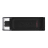 USB Stick Kingston Technology 128GB USB Flash Drive DataTraveler 70 USB-C 3.2 - Black