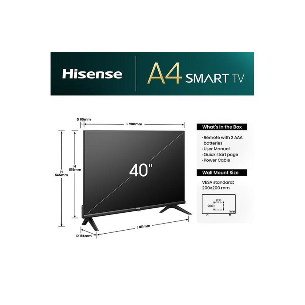Hisense 40A4NTUK 40