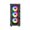 DeepCool CC560 ARGB V2 Mid Tower ATX Gaming PC Case with 4 x RGB Fans - Black