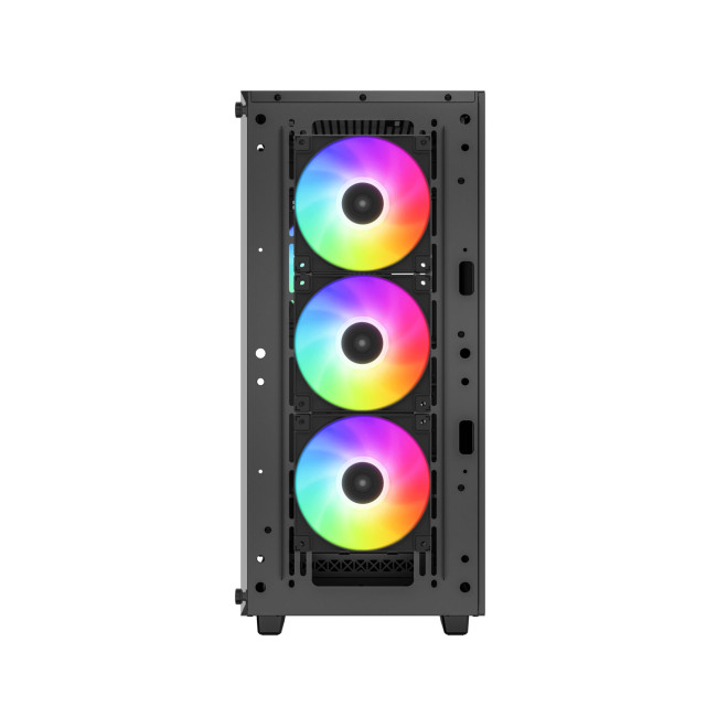 DeepCool CC560 ARGB V2 Mid Tower ATX Gaming PC Case with 4 x RGB Fans - Black