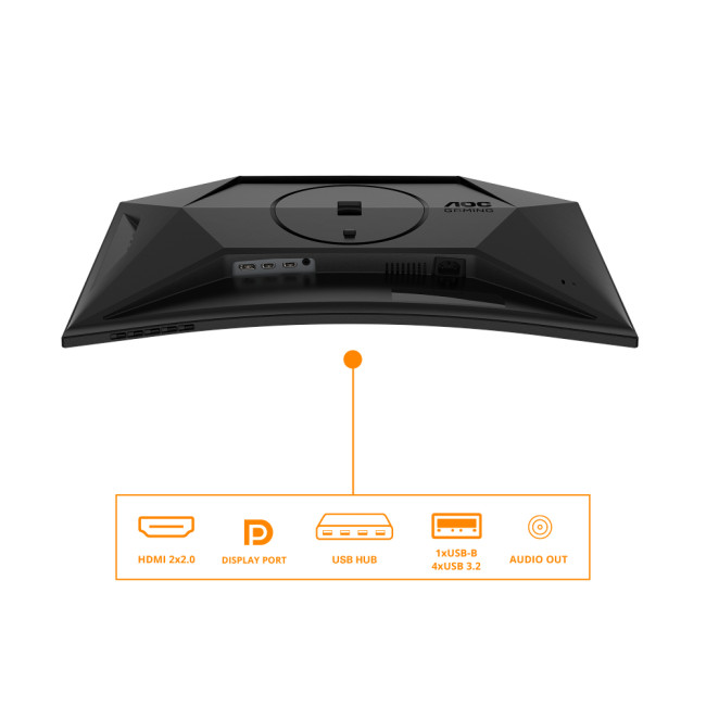 AOC G4 C27G4ZXU 27" Full HD Fast VA LED 280 Hz Curved Gaming Monitor