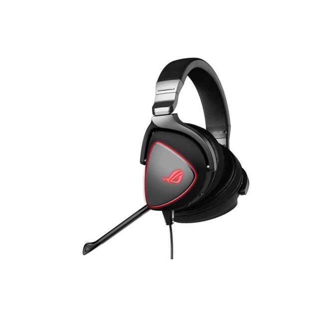 ASUS ROG DELTA Origin Red LED Gaming Headset USB-C/A Ergonomic D-shape Ear Cups - 90YH032O-B2UA00