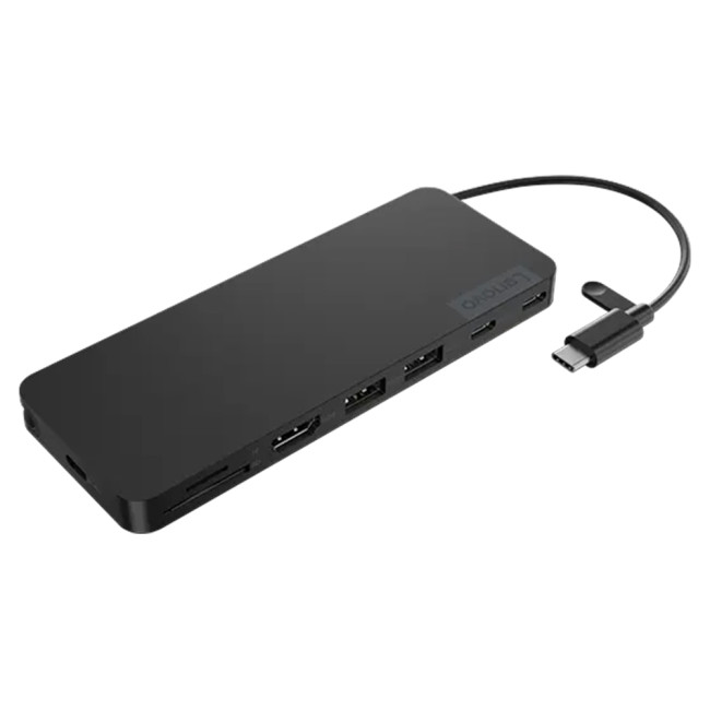 Lenovo USB-C Slim Travel Dock/Port Replicator Wired USB 3.2 Gen 1 Black