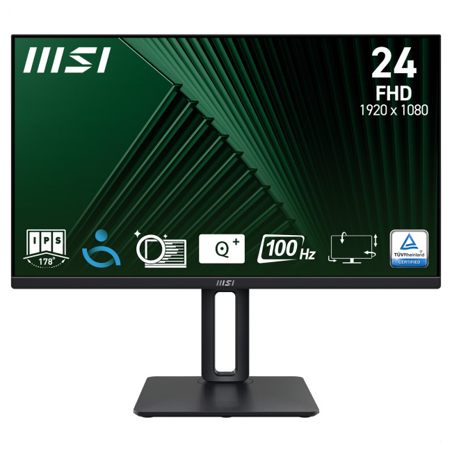 MSI PRO MP245PG 24" IPS Full HD 100Hz Height Adjustable Monitor with Speakers