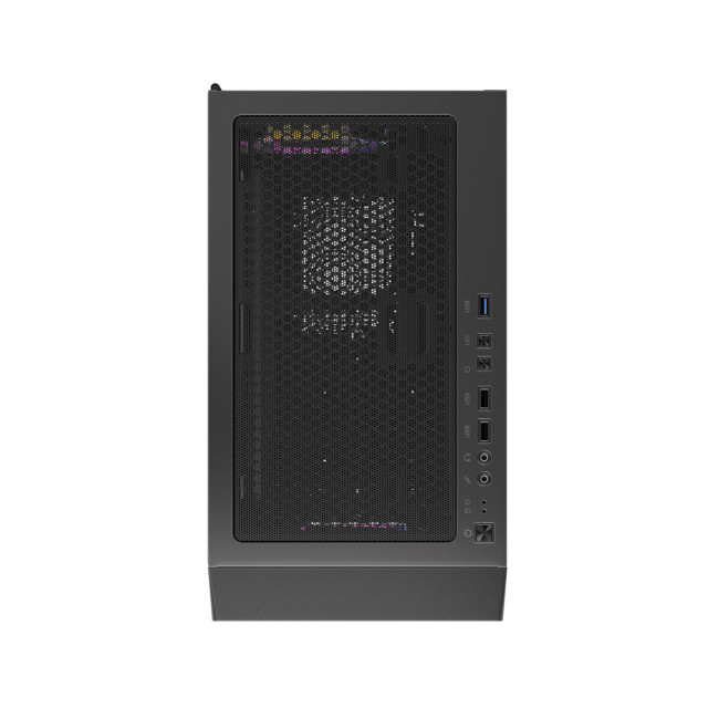 1st Player Go6-BK-4FS1 Tempered Glass Mid Tower Gaming Case - Black with RGB Fans