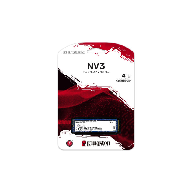 Kingston NV3 4TB M.2 NVMe PCIe 4.0 SSD/Solid State Drive