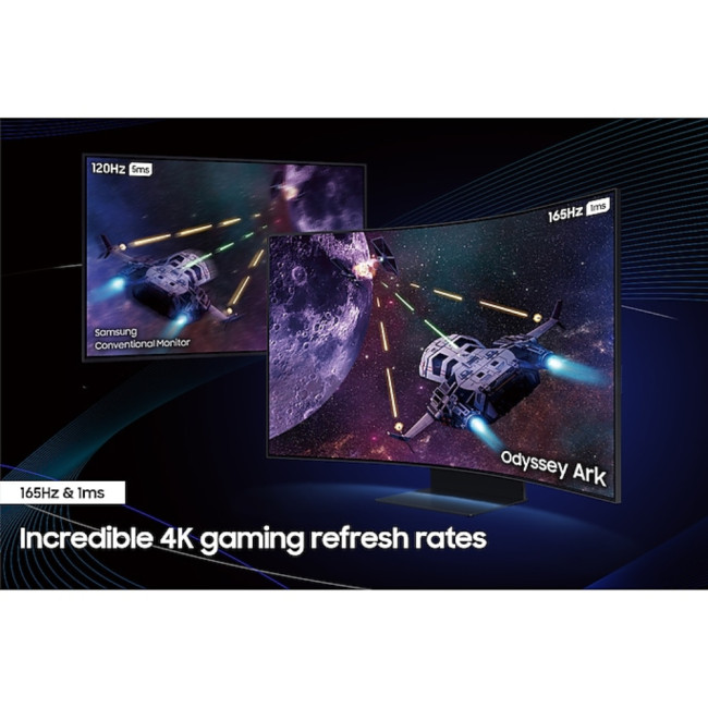 Samsung Odyssey LS55CG970NU 55" 3840 x 2160 4K Ultra HD VA LED 165 Hz 1 ms Curved Monitor