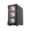 Bolt Black RGB Tempered Glass Micro ATX Gaming Case - Black