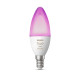 Philips Hue White and colour ambience Single Smart Bulb E14 with App Control