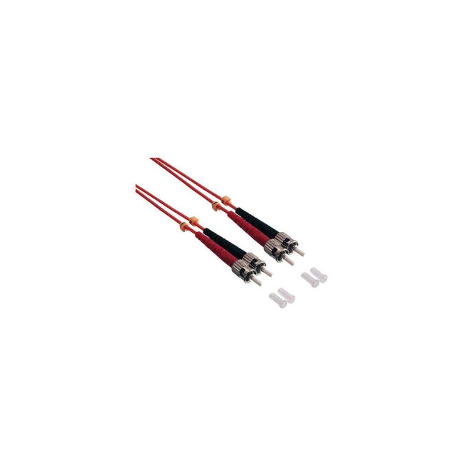 Duplex Jumper 10 meter Fiber Optic Cable with ST/PC Male to ST/PC Male Connector