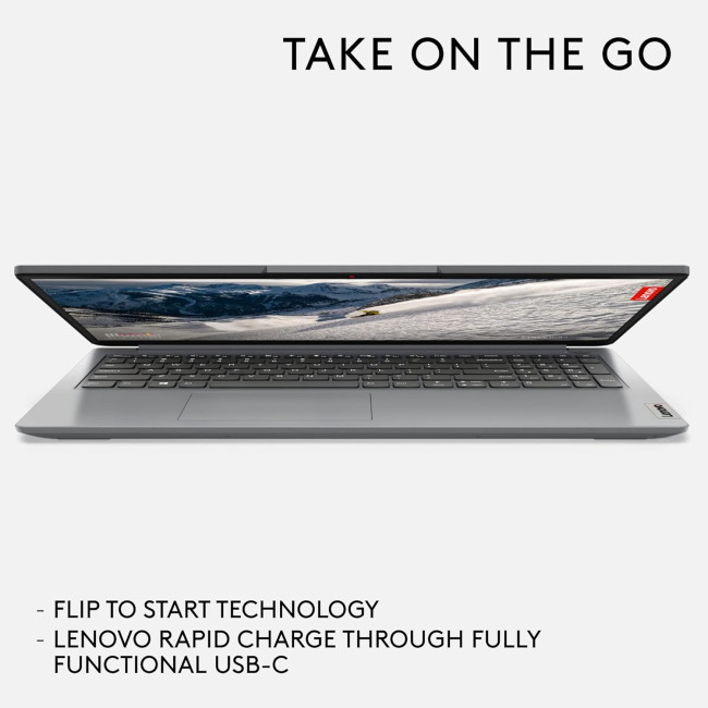 Lenovo IdeaPad 1 15AMN7 82VG00RNUK AMD Ryzen 5 7520U 8GB RAM 512GB SSD 15.6" Full HD Windows 11 Home Laptop