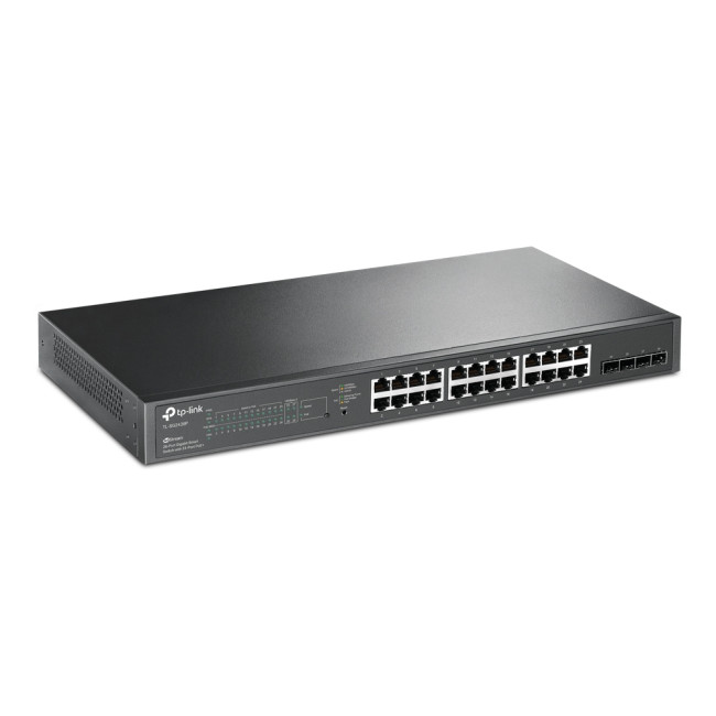 TP-LINK TL-SG2428P 56 Gbit/s Rack Mountable Managed 24 x Gigabit Ethernet RJ45+4 x SFP Ports Network Switch
