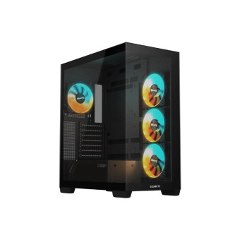 GIGABYTE C500 Panoramic Stealth Tempered Glass Mid-Tower ATX Gaming PC Case - Black