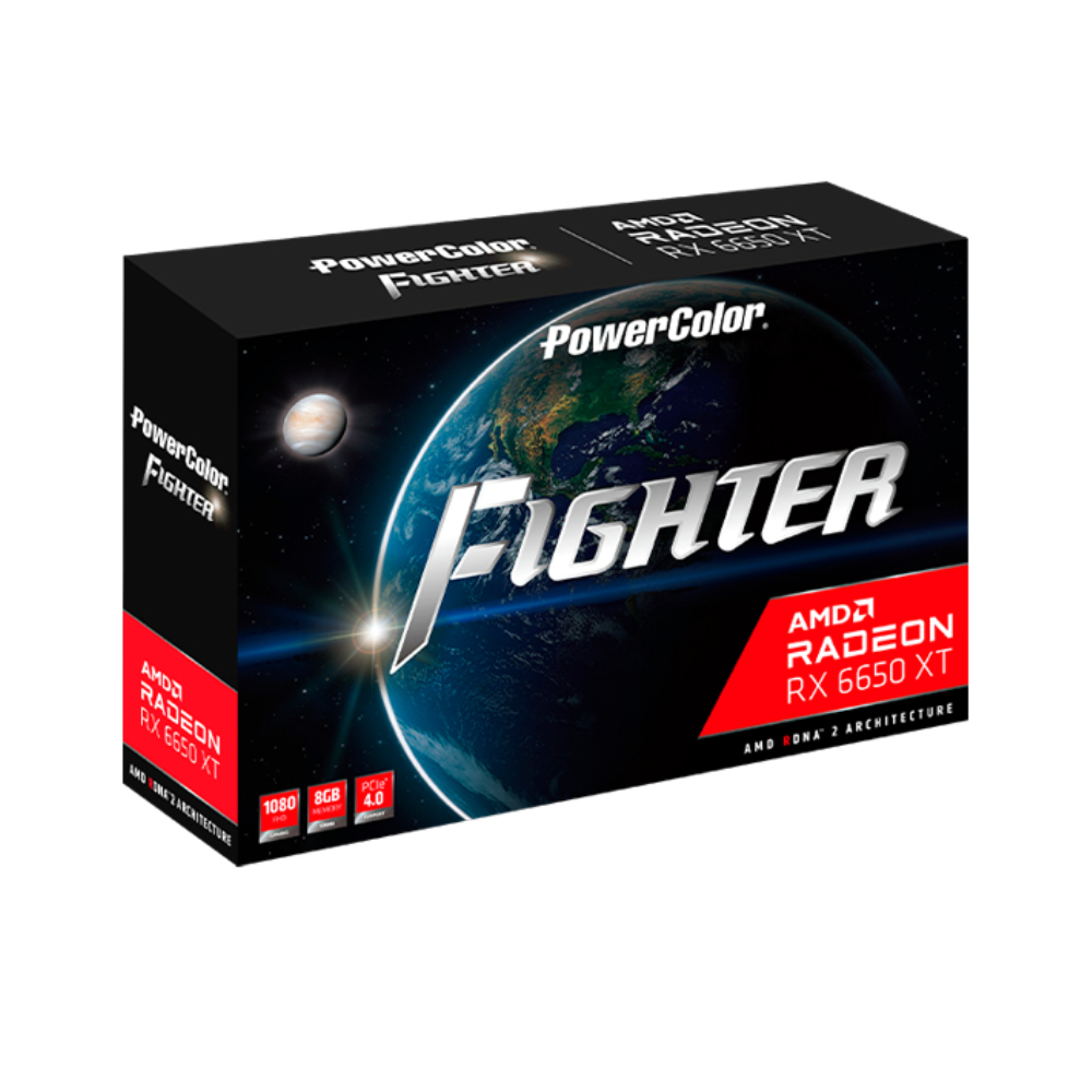 PowerColor AXRX 6650 XT 8GBD6-3DH 8GB GDDR6 Graphics Card