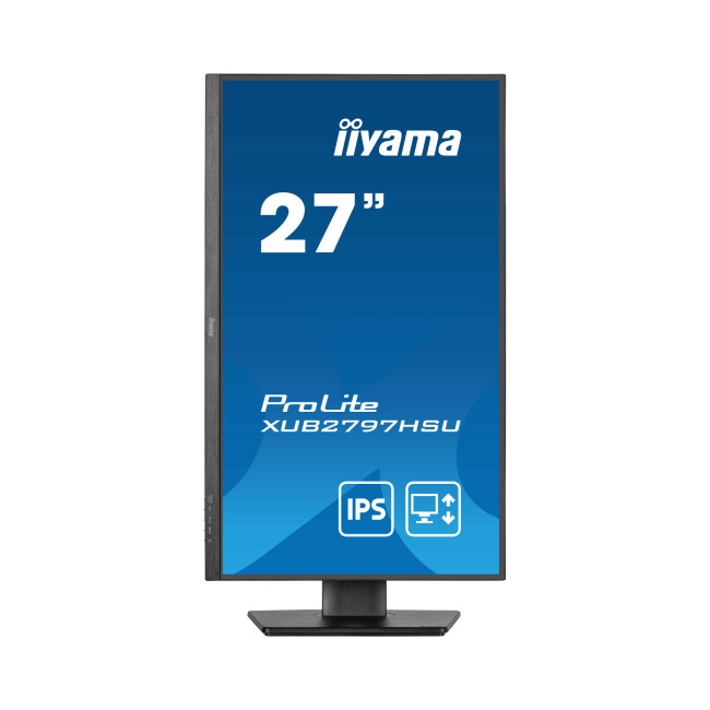 iiyama ProLite XUB2797HSU 27" IPS Full HD 100Hz Height Adjustable Monitor with 5 Year warranty