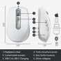 Logitech MX Anywhere 3 for Mac Compact Mouse Right-hand, Bluetooth, 4000 DPI