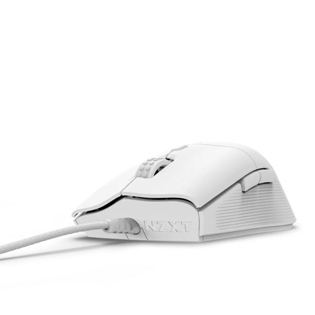 NZXT Lift 2 ERGO Ergonomic Wired Gaming Mouse - White