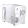 1st Player UV6 Tempered Glass Micro ATX Gaming Case - White with 3 RGB Fans