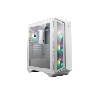 MSI MPG GUNGNIR 110R Tempered Glass Mid Tower Gaming PC Case - White