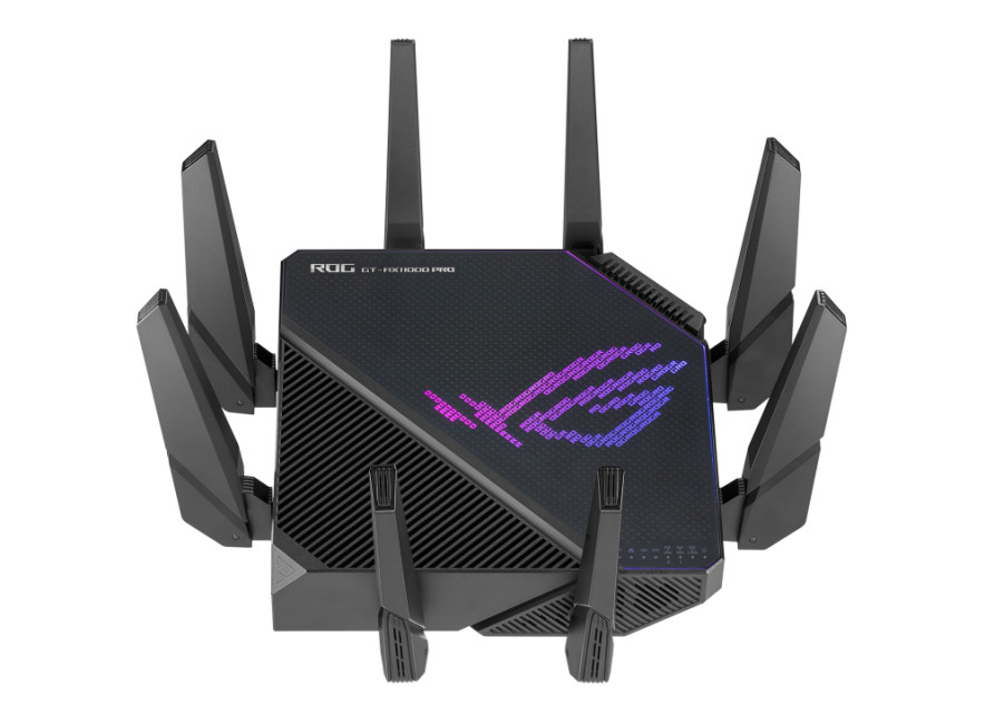 ASUS ROG Rapture GT-AX11000 Pro Wireless Router Gigabit Ethernet Tri-band (2.4 GHz / 5 GHz / 5 GHz) Black - 90IG0720-MU2A00