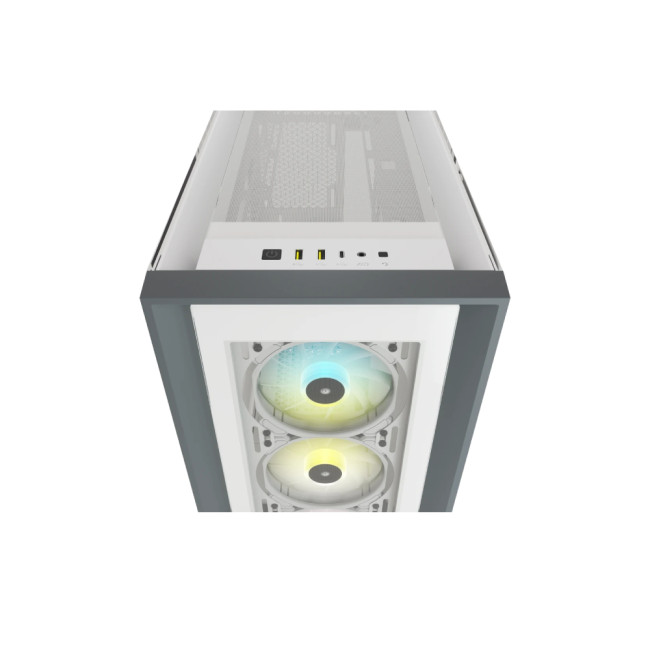 Corsair iCUE 5000X RGB Mid Tower TG ATX Gaming Case - White