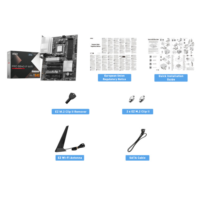 MSI PRO B840-P WIFI ATX DDR5 AMD Socket AM5 Motherboard