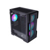 1st Player Trilobite T3 Tempared Glass Micro ATX PC Case - Black