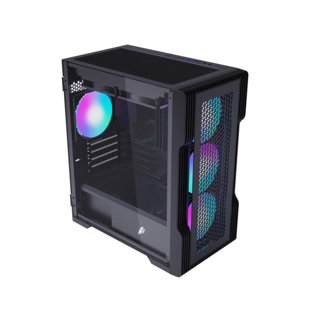 1st Player Trilobite T3 Tempared Glass Micro ATX PC Case - Black