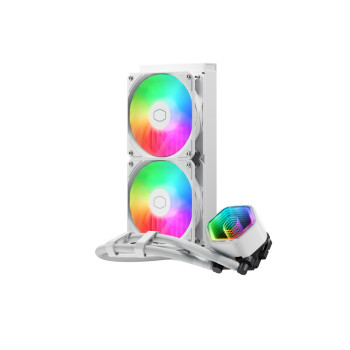 Cooler Master MasterLiquid 240mm ARGB AIO Liquid Coolor - White