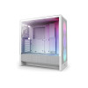 NZXT H5 Flow RGB Tempered Glass Mid Tower Gaming PC Case White