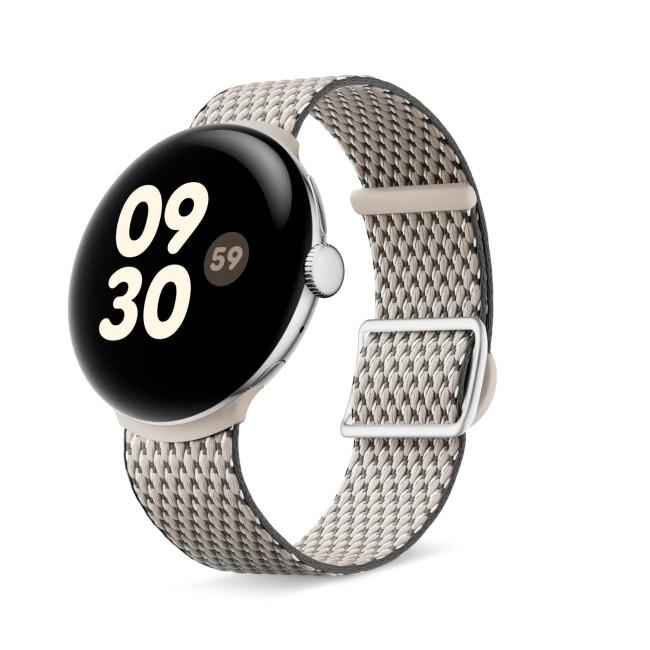 Google Pixel Watch 3 41mm Woven Band fits 137-203mm Wrists - Porcelain