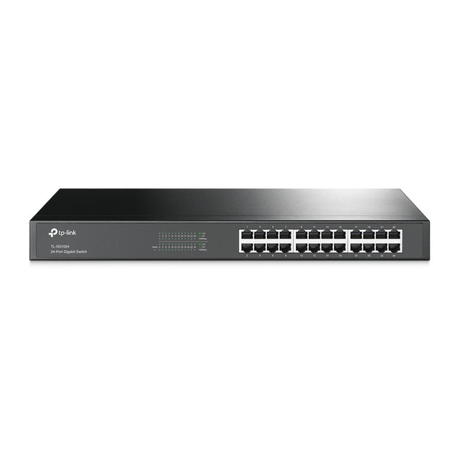 TP-LINK TL-SG1024 48 Gbit/s Rack Mountable Unmanaged 24 x Gigabit Ethernet RJ45 Network Switch