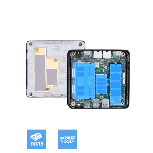 MSI Cubi NUC AI 1UMG Intel Core Ultra 5 125H NO RAM NO Storage NO OS Barebone Mini Desktop PC