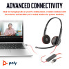 Poly Blackwire 3220 Stereo USB-C Black Headset