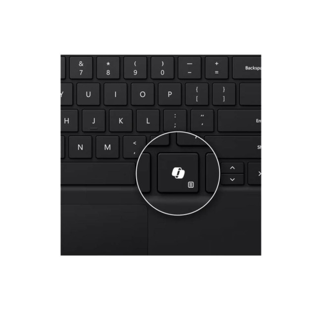 Microsoft Surface Pro Signature Keyboard with Copilot-Button & Pen Storage Black