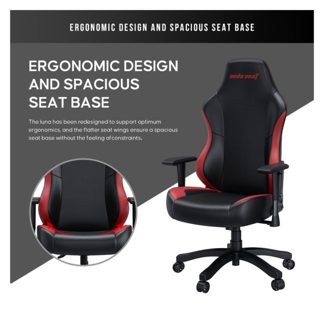 Anda seat Luna Premium Large Gaming Chair EU Version Red